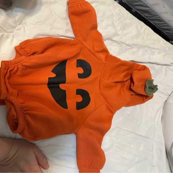 Halloween Pumpkin Hoodie, Hat and Booties & Bumble Bee Costume Baby 0-3 months - Picture 5 of 13